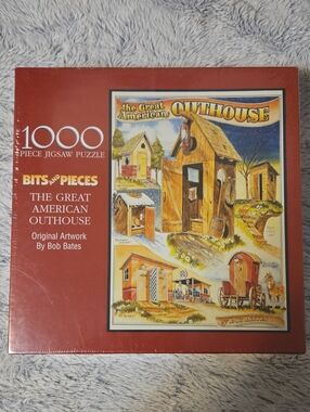 NEW Bits And Pieces - The Great American Outhouse 1000 Piece Puzzle By Bob Bates
